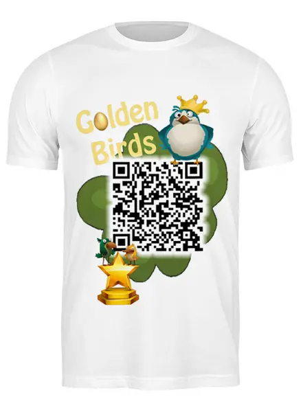 Заказать мужскую футболку в Москве. Футболка классическая QR code от Константин Медведев - готовые дизайны и нанесение принтов.