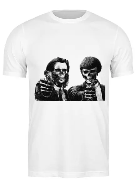 Заказать мужскую футболку в Москве. Футболка классическая Криминальное чтиво (Pulp Fiction) от BAD OWL - готовые дизайны и нанесение принтов.