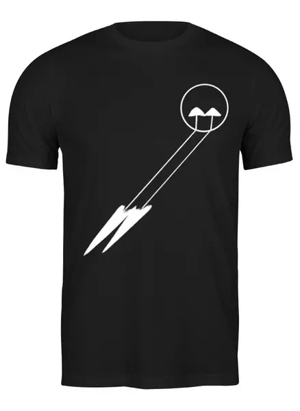 Заказать мужскую футболку в Москве. Футболка классическая Mushrooms от oneredfoxstore@gmail.com - готовые дизайны и нанесение принтов.