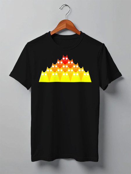 Заказать мужскую футболку в Москве. Футболка классическая Cats Here от oneredfoxstore@gmail.com - готовые дизайны и нанесение принтов.