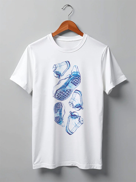 Заказать мужскую футболку в Москве. Футболка классическая Keds fo all от kat_kat - готовые дизайны и нанесение принтов.