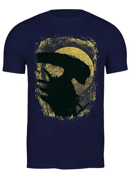 Заказать мужскую футболку в Москве. Футболка классическая Aliens от oneredfoxstore@gmail.com - готовые дизайны и нанесение принтов.