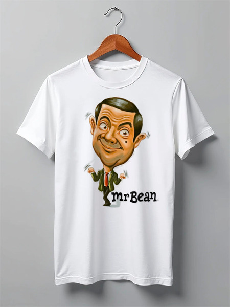 Заказать мужскую футболку в Москве. Футболка классическая Mr.Bean от Leichenwagen - готовые дизайны и нанесение принтов.