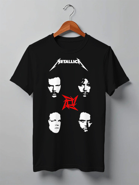 Заказать мужскую футболку в Москве. Футболка классическая Metallica от Leichenwagen - готовые дизайны и нанесение принтов.
