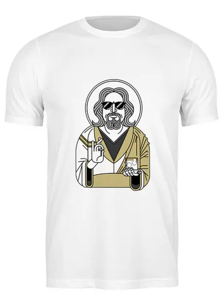 Заказать мужскую футболку в Москве. Футболка классическая Большой Лебовски от geekbox - готовые дизайны и нанесение принтов.