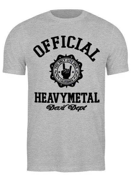 Заказать мужскую футболку в Москве. Футболка классическая Heavy Metal Art от Leichenwagen - готовые дизайны и нанесение принтов.