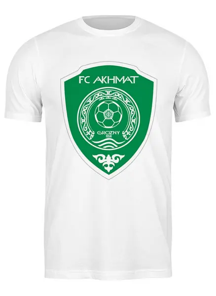 Заказать мужскую футболку в Москве. Футболка классическая Футболка "FC AKHMAT" от Re  Tyan - готовые дизайны и нанесение принтов.