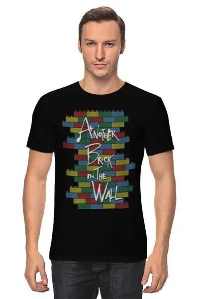 Заказать мужскую футболку в Москве. Футболка классическая Another Brick in the Wall от geekbox - готовые дизайны и нанесение принтов.