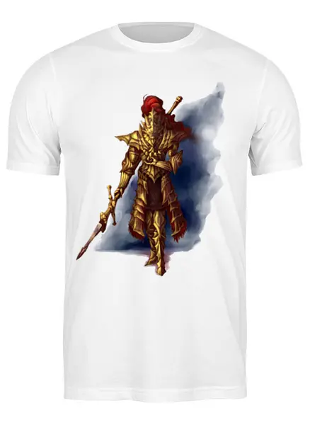 Заказать мужскую футболку в Москве. Футболка классическая Ornstein Dragonslayer Spear от Доминик - готовые дизайны и нанесение принтов.