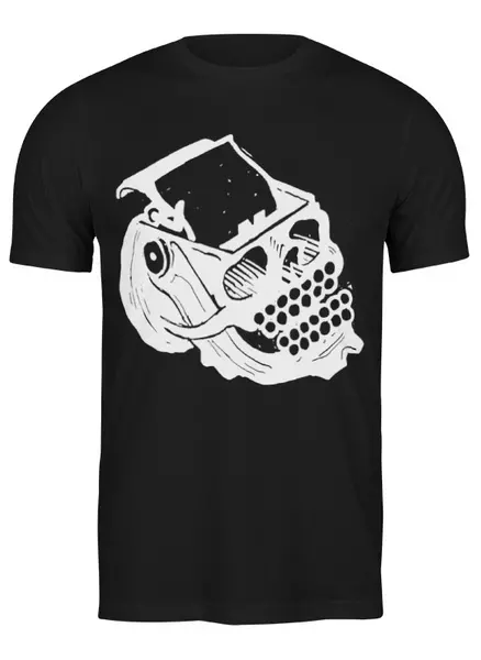 Заказать мужскую футболку в Москве. Футболка классическая Skull Art от Leichenwagen - готовые дизайны и нанесение принтов.