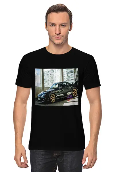Заказать мужскую футболку в Москве. Футболка классическая Mitsubishi FTO (JDM LOVERS) от TheAndarz  - готовые дизайны и нанесение принтов.