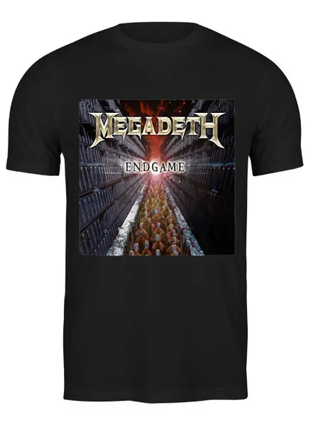 Заказать мужскую футболку в Москве. Футболка классическая Megadeth от Fedor - готовые дизайны и нанесение принтов.