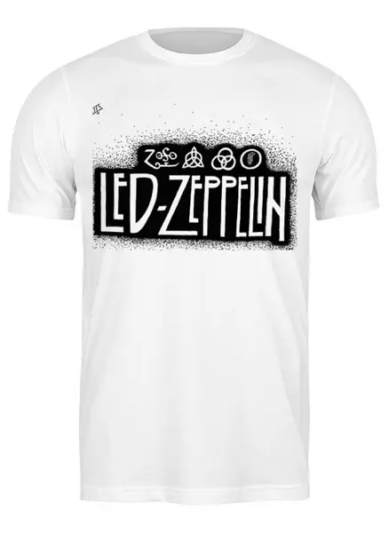 Заказать мужскую футболку в Москве. Футболка классическая Led Zeppelin от Fedor - готовые дизайны и нанесение принтов.