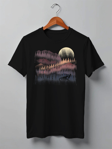 Заказать мужскую футболку в Москве. Футболка классическая Forest Rider от oneredfoxstore@gmail.com - готовые дизайны и нанесение принтов.
