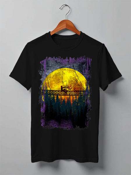 Заказать мужскую футболку в Москве. Футболка классическая Mountain Bike от oneredfoxstore@gmail.com - готовые дизайны и нанесение принтов.