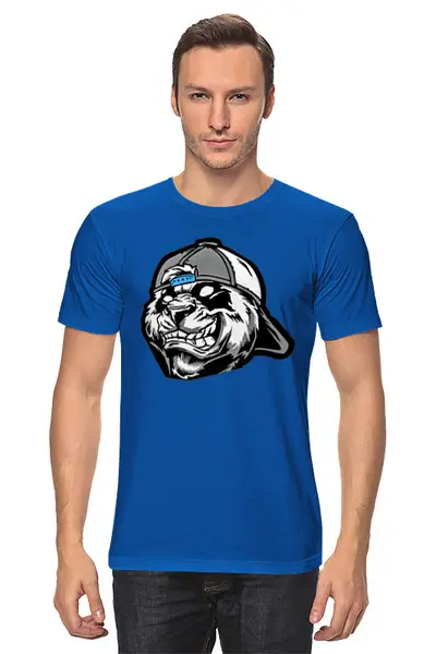 Заказать мужскую футболку в Москве. Футболка классическая Панда   от Print design  - готовые дизайны и нанесение принтов.