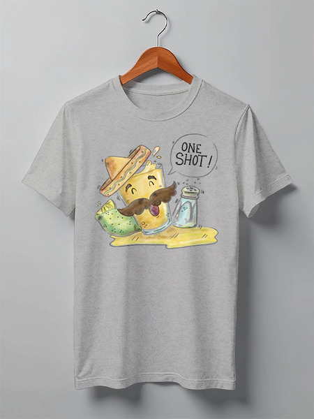 Заказать мужскую футболку в Москве. Футболка классическая Burgers от oneredfoxstore@gmail.com - готовые дизайны и нанесение принтов.