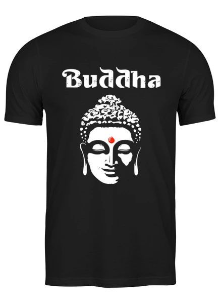 Заказать мужскую футболку в Москве. Футболка классическая Будда от skynatural - готовые дизайны и нанесение принтов.