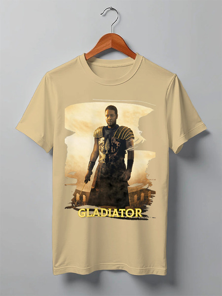 Заказать мужскую футболку в Москве. Футболка классическая Gladiator от Александр  - готовые дизайны и нанесение принтов.