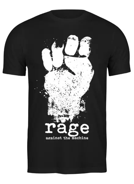 Заказать мужскую футболку в Москве. Футболка классическая Rage Against the Machine от geekbox - готовые дизайны и нанесение принтов.