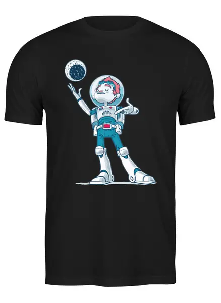 Заказать мужскую футболку в Москве. Футболка классическая ASTROBOY / Астронавт от crash - готовые дизайны и нанесение принтов.