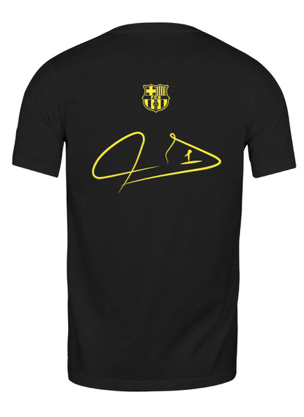 Заказать мужскую футболку в Москве. Футболка классическая FC Barcelona | Ter Stegen - Number 1 (2021) от 0x000000123 - готовые дизайны и нанесение принтов.