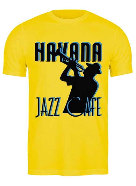 Заказать мужскую футболку в Москве. Футболка классическая Havana jazz cafe 4 от timurcarlov@yandex.ru - готовые дизайны и нанесение принтов.