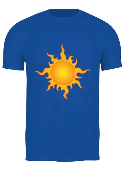 Заказать мужскую футболку в Москве. Футболка классическая Солнце от trend - готовые дизайны и нанесение принтов.