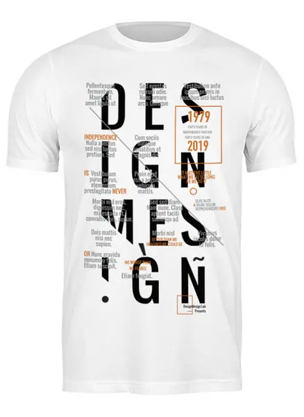 Заказать мужскую футболку в Москве. Футболка классическая D.M. Sequence #3 от DesignMesign  - готовые дизайны и нанесение принтов.