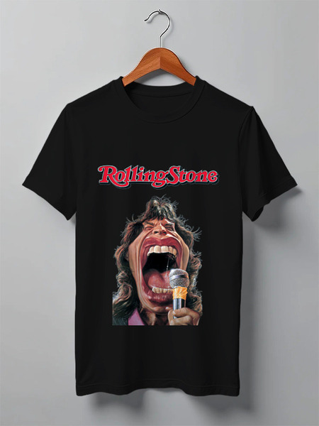 Заказать мужскую футболку в Москве. Футболка классическая the rolling stones от denis01001 - готовые дизайны и нанесение принтов.