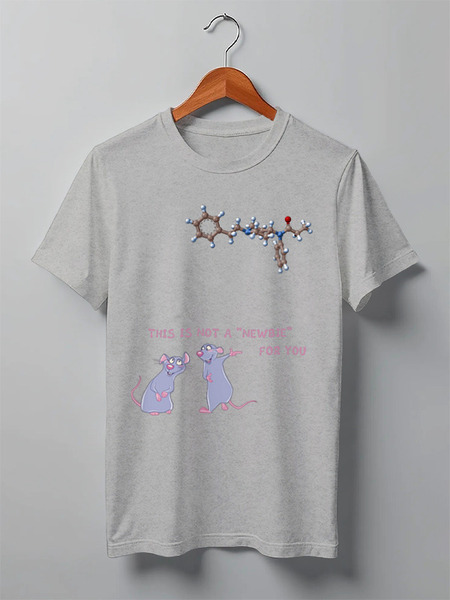 Заказать мужскую футболку в Москве. Футболка классическая Learn biochemistry —  and enjoy your life! от Andy Quarry - готовые дизайны и нанесение принтов.