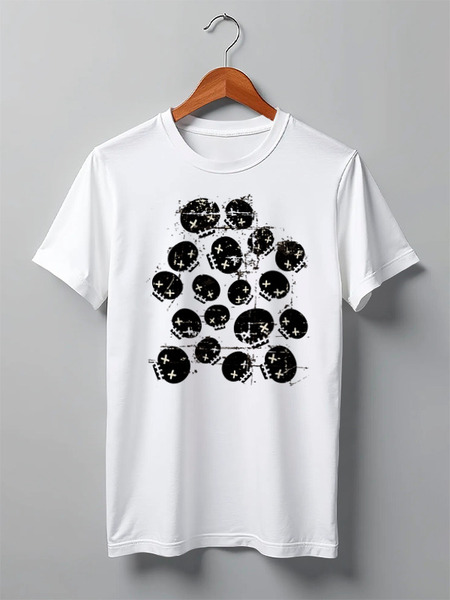 Заказать мужскую футболку в Москве. Футболка классическая Skulls от oneredfoxstore@gmail.com - готовые дизайны и нанесение принтов.