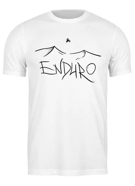 Заказать мужскую футболку в Москве. Футболка классическая Enduro от oneredfoxstore@gmail.com - готовые дизайны и нанесение принтов.