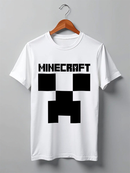 Заказать мужскую футболку в Москве. Футболка классическая MINECRAFT CREEPER от weeert - готовые дизайны и нанесение принтов.