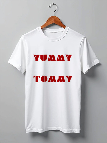 Заказать мужскую футболку в Москве. Футболка классическая Yummy Tommy Logo от yummy boy - готовые дизайны и нанесение принтов.