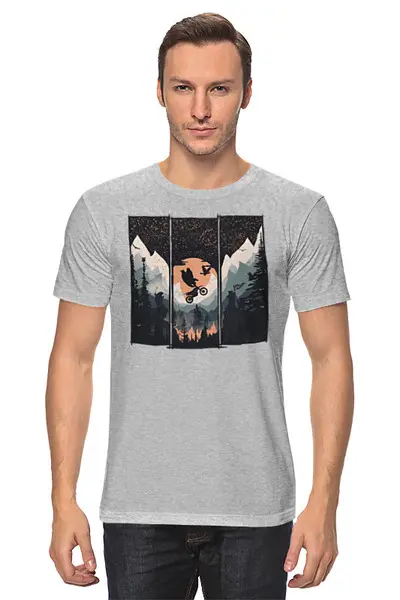 Заказать мужскую футболку в Москве. Футболка классическая Wild Crash от oneredfoxstore@gmail.com - готовые дизайны и нанесение принтов.