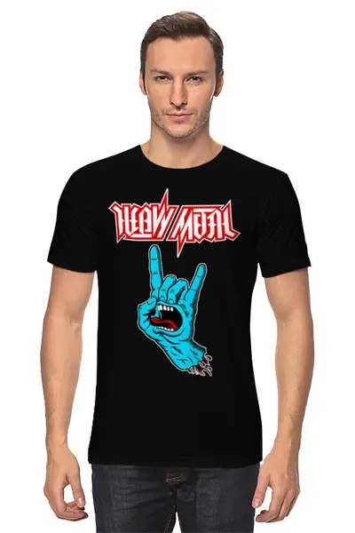 Заказать мужскую футболку в Москве. Футболка классическая Heavy Metal Art от Leichenwagen - готовые дизайны и нанесение принтов.