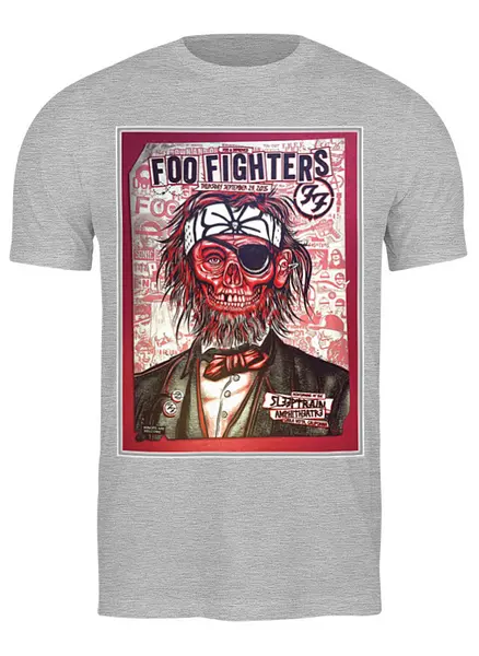 Заказать мужскую футболку в Москве. Футболка классическая Foo Fighters Band от Leichenwagen - готовые дизайны и нанесение принтов.