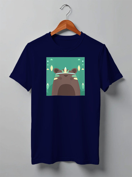 Заказать мужскую футболку в Москве. Футболка классическая Bear Here от oneredfoxstore@gmail.com - готовые дизайны и нанесение принтов.