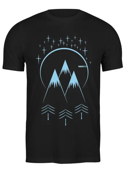 Заказать мужскую футболку в Москве. Футболка классическая Forest от oneredfoxstore@gmail.com - готовые дизайны и нанесение принтов.