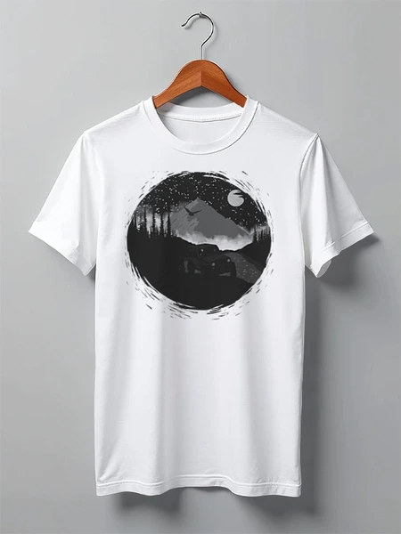 Заказать мужскую футболку в Москве. Футболка классическая Offroad от oneredfoxstore@gmail.com - готовые дизайны и нанесение принтов.