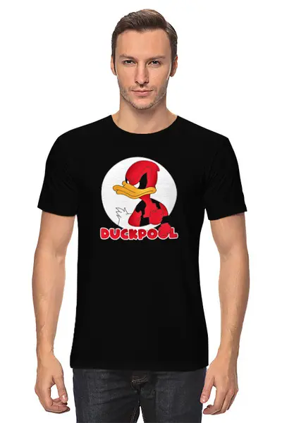Заказать мужскую футболку в Москве. Футболка классическая Утка  от T-shirt print  - готовые дизайны и нанесение принтов.