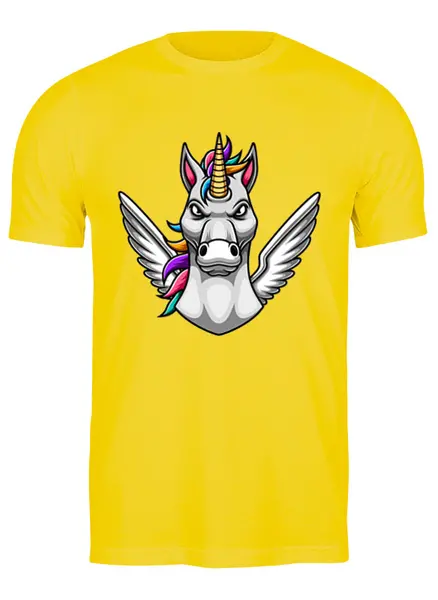 Заказать мужскую футболку в Москве. Футболка классическая Unicorn от balden - готовые дизайны и нанесение принтов.