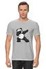 Заказать мужскую футболку в Москве. Футболка классическая Panda от T-shirt print  - готовые дизайны и нанесение принтов.