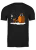 Заказать мужскую футболку в Москве. Футболка классическая Тоторо Сноубордист от totorian - готовые дизайны и нанесение принтов.