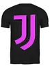 Заказать мужскую футболку в Москве. Футболка классическая Juventus | 3D Logo Fuchsia (2021) от 0x000000123 - готовые дизайны и нанесение принтов.