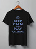Заказать мужскую футболку в Москве. Футболка классическая Play volleyball от skynatural - готовые дизайны и нанесение принтов.