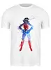 Заказать мужскую футболку в Москве. Футболка классическая Wonder Woman от evt - готовые дизайны и нанесение принтов.