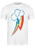 Заказать мужскую футболку в Москве. Футболка классическая Rainbow Dash / Рейнбоу Дэш от crash - готовые дизайны и нанесение принтов.