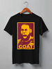 Заказать мужскую футболку в Москве. Футболка классическая LeBron GOAT от skynatural - готовые дизайны и нанесение принтов.